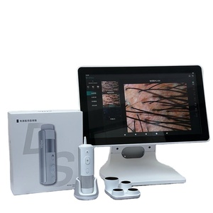 Microscopio Portátil para el Crecimiento del Cabello, Analizador de Cuero Cabelludo con 4 Lentes y Fuente de Alimentación de 110-240V para Salón de Belleza y Uso Doméstico - Product Image 1