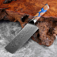 Couteau Nakiri en acier damas japonais 67 couches de qualité supérieure couteau de chef chinois pour couper et trancher la viande outil de cuisine