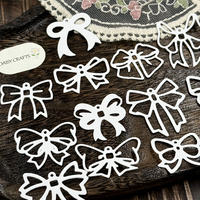 Fustelle con fiocco in metallo per Scrapbooking fai da te artigianato manuale strumento di produzione in acciaio al carbonio Delicate scarpe stampi