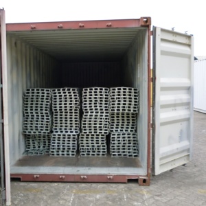 12m de longitud Galvanizado C12x20.7 C Canal de acero L Acero al carbono 100x48 con agujeros - Product Image 6