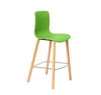 Chaise Haute Moderne Simple Style Nordique pour Salon de Thé – Chaises de Salle à Manger en Plastique pour Négociations