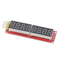 MAX7219 Modul Kontrol Tampilan Tabung LED 8 Digit untuk Arduino 3.3V 5V Driver Serial Mikrokontroler 7-segmen