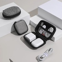 Étui de rangement multifonctionnel pour accessoires numériques en EVA, fermeture éclair, étanche, portable, couleur et logo personnalisables