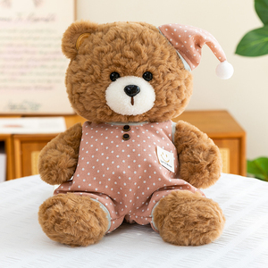 Orsacchiotto di Peluche Personalizzato all'Ingrosso, Cuscino Morbido per <span class=keywords><strong>Buonanotte</strong></span> <span class=keywords><strong>e</strong></span> Regalo di Compleanno, Basso MOQ - Product Image 4