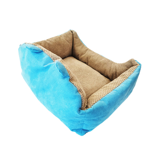 Sofá de lujo promocional con logotipo personalizado al por mayor cama para perro duradera clásica cuadrada sólida con funda extraíble - Product Image 2