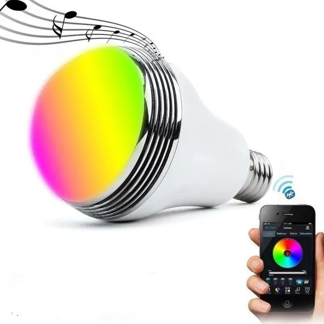 Bóng Đèn Led Nhấp Nháy Điều Khiển Từ Xa E27 RGB Dropshipping Đèn Lưới Thông Minh Chậu Hoa Loa Bt Bóng Đèn Led