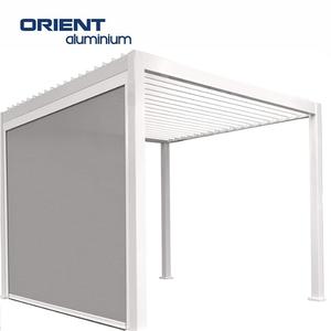 Pergola d'<span class=keywords><strong>extérieur</strong></span> De Pergola 3X4 gris, avec vitre coulissante, <span class=keywords><strong>auvent</strong></span> Madera, sur les côtés du balcon - Product Image 5