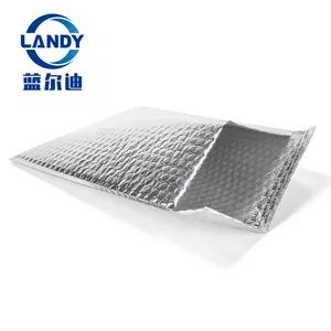 Large Metallic Aluminum Silver Foil Packaging Bubble Envelopes Mailer Mailing Foil Envelopes Custom Logo