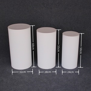 Chất Lượng Cao Phong Cách Hiện Đại Thiết Lập Của 3 Trắng Gân Chân Kim Loại Vòng Xi Lanh Bánh Đứng Ngân Phí-Thân Thiện Đám Cưới Phụ Kiện - Product Image 5