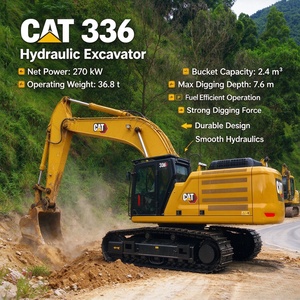 Excavatrice sur chenilles hydraulique d'occasion Caterpillar Cat336GC d'origine japonaise à vendre - Product Image 1