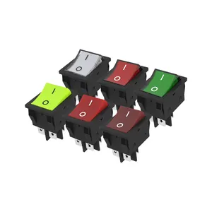 Heavy Duty 30A 250VAC KCD4 Rocker Switch on off dpst LED switch 4 pin 4 feet red green blue yellow switch