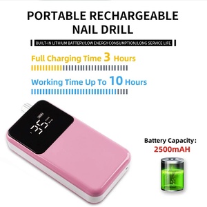 Taladro Eléctrico Profesional Recargable de 35000 RPM para Uñas, Bajo Ruido, USB, Plástico, Diamante, Gel, Pulidor de Esmalte de Uñas - Product Image 3