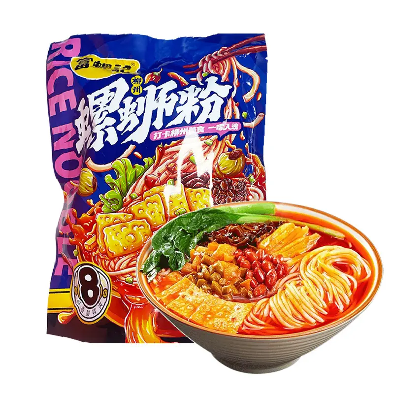 318g Chinese Spicy Snack Liuzhou Specialty Screw Powder Luosifen Snail Rice Noodles Liuzhou River Snails Rice Noodle