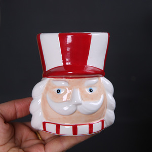 Giáng sinh <span class=keywords><strong>Nutcracker</strong></span> Soldier gốm kẹo lưu trữ Jar Xmas thủ công đồ trang trí nến - Product Image 3