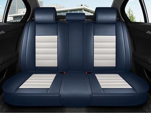 Ensemble complet de housses de siège de voiture universelles en cuir PVC de luxe, accompagnées de housses de coussin de siège de voiture, ainsi que d'accessoires de voiture - Product Image 2