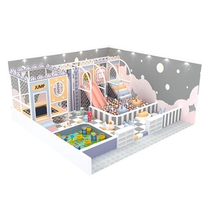 Château <span class=keywords><strong>de</strong></span> jeu basique - Toboggan et trampoline d'intérieur, équipement d'amusement essentiel pour les jardins d'enfants - Product Image 4