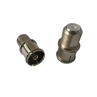 Adaptador Coaxial RF de Venta Caliente a Precio de Fábrica, Conector F Hembra a Conector TV Hembra