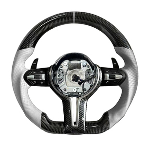 Últimos productos de fibra de carbono de cuero perforado para BMW 3 5 Series F10 F30 F90 F01 F12 M3 M6 E90 Z4 X1 X6 volante de coche - Product Image 1