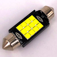Lampe de lecture de voiture 3030 15Smd, éclairage de plaque d'immatriculation, ampoule LED pour l'intérieur de la voiture