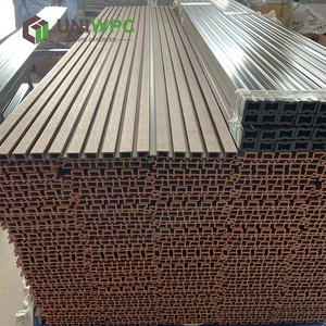 Slatted rãnh tường Bảng điều khiển bên ngoài trang trí tường Bảng điều khiển tường ốp 148*21 mét ngoài trời WPC Bảng điều chỉnh - Product Image 4