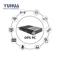 Computadora Modular YUHUA OPS Intel Core I5/i7 11va-13va Generación 119x180x30mm 6*USB 1*Tipo-C DDR4 4GB-64GB SSD+HDD 2TB Nueva Digital