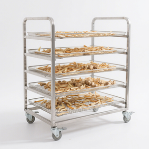 Support de casserole en tôle d'<span class=keywords><strong>acier</strong></span> inoxydable 6/12/15/32 couches-Chariot de cuisson/séchage multifonction pour boulangeries et cuisines centrales - Product Image 2