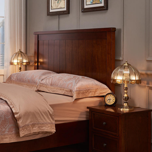 Lampada da Tavolo di Lusso Europea in Rame, Paralume in Vetro Ottone Anticato, Lampada da Scrivania Vintage <span class=keywords><strong>per</strong></span> Casa, Camera da Letto, Comodino, Lampada da Lettura - Product Image 3