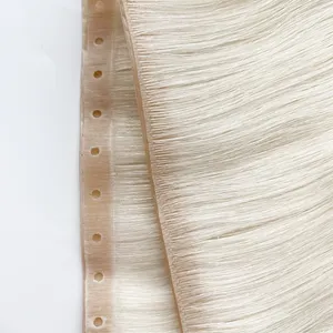 Easy to install wholesale 40g/50g Cuticle Aligned weft with holes hole weft hair extensions