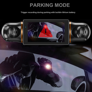 Caméra de tableau de bord de <span class=keywords><strong>voiture</strong></span> 3 pouces 360 degrés avec WiFi, GPS, surveillance de stationnement 24h/24, 4 objectifs HD 1080P, enregistreur vidéo, contrôle par application, câblage direct - Product Image 4