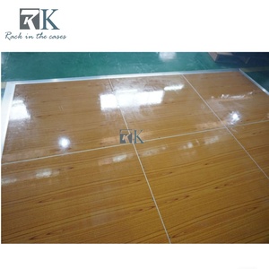 High-quality, Stylish Yellow Pearwood-colored PVC Dance Floor, Perfect for Wedding Events - Product Image 6