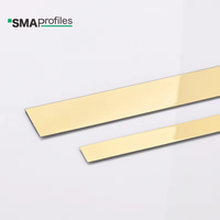 Profilés SMA : Bande de transition autocollante en acier inoxydable 201 de qualité supérieure pour carrelage, meubles, murs et sols – Garantie 5 ans