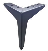Vente en gros Décoratif 150mm Moderne Fer Noir Mat 6 Pouces Triangle Canapé Pieds de Canapé