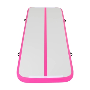 Airtrack Nordic Standard Gimnasia Colchoneta Inflable 3m - 8m - Con Bomba De Aire Eléctrica, Esterilla Inflable De Gimnasia, Ideal Para Gimnasia, Yoga (4, Coral