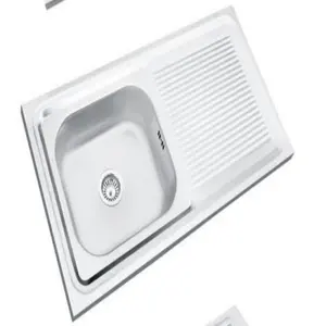 1000*500*160 Sinks phổ biến Bát duy nhất với cống bồn rửa nhà bếp