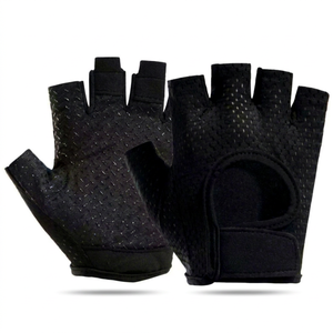 Half Finger <b>Mesh</b> Fitness <b>Gloves</b> Pink <b>Black</b> Gym Workout Gear Unisex Training Weight Lifting - Product Image 6