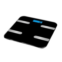 Báscula de Grasa Corporal de Alta Calidad con Pantalla LCD, 180 kg, Encendido/Apagado Automático, Indicación de Batería Baja y Sobrecarga, CE/RoHS/ISO, Báscula Inteligente Inalámbrica