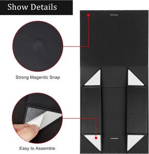 กล่องของขวัญรูปทรงหนังสือสุดหรู ย่อยสลายได้ทางชีวภาพ พิมพ์โลโก้ Wins Flying ตามสั่ง ทำจากกระดาษแข็งอย่างดี พร้อมฝาปิดแม่เหล็กและแผ่นโฟม EVA ด้านใน - Product Image 3