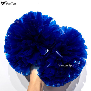 <span class=keywords><strong>Pompones</strong></span> de Animadoras Azul Marino de 4 Pulgadas con Mango de Bastón, Plástico, para Competencia Allstar, Material PET, <span class=keywords><strong>Precio</strong></span> de Fábrica - Product Image 3