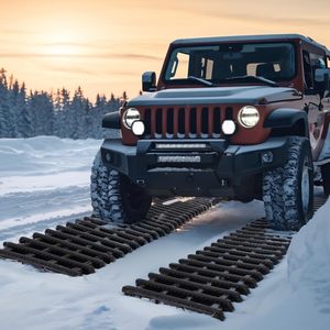 47.2 \ "L TPR Tire Recovery Track Pad Roll per auto tavole di trazione per pneumatici Kit di strumenti di emergenza con scaletta laterale - Product Image 5
