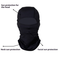 Balaclava tactique d'hiver pour sports de plein air, en spandex/polyester, respirante, imperméable, unisexe, cyclisme, logo personnalisable