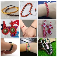 0.8mm 100M Nylon Fil Cordon Chaîne pour DIY À La Main Bracelet Collier Fabrication pour Point De Croix Broderie Crochet Artisanat