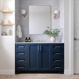 Luxury Modern Ceramic Basin Bathroom <strong>Vanity</strong> Set Water Resistant PVC <strong>Case</strong> Supplier's Luxury Sink with <strong>Vanity</strong> - Product Image 4