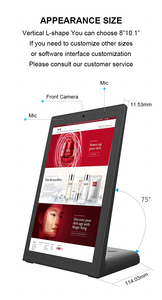 All-in-One 10 inch l-hình dạng màn hình cảm ứng Android Wifi <span class=keywords><strong>Tablet</strong></span> Dual Core Bộ vi xử lý cho doanh nghiệp sử dụng-đánh giá của khách hàng/<span class=keywords><strong>POS</strong></span>/khách sạn - Product Image 2