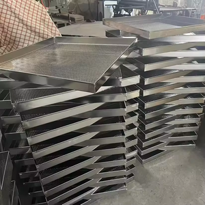 <span class=keywords><strong>Plaque</strong></span> métallique en aluminium et en acier inoxydable sur mesure <span class=keywords><strong>perforée</strong></span> et plateau <span class=keywords><strong>de</strong></span> <span class=keywords><strong>cuisson</strong></span> à surface plane pour le séchage au four - Product Image 5