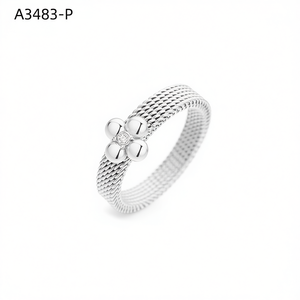 Anillo de Moda con Flor A3483 para Mujer, Joyería de Alta Calidad - Product Image 3