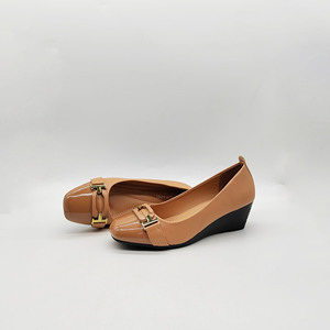 Zapatos de Tacón de Cuña con Punta Cuadrada para Mujer, Zapatos de Oficina al por Mayor, Zapatos de Tacón para Mujer, Zapatos Formales de <span class=keywords><strong>Hotel</strong></span> para Mujer, Zapatos de Trabajo para Mamá - Product Image 6