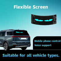 Pantalla Trasera Inteligente para Automóvil con Control por Aplicación Bluetooth y Diseño Nuevo con Iluminación LED Decorativa a Prueba de Agua IP65