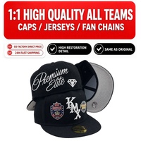 Gorra de Béisbol Original Nueva al por Mayor de 6 Paneles, Transpirable, Estilo Snapback, Diseño Vintage, Gorras Cerradas de Béisbol