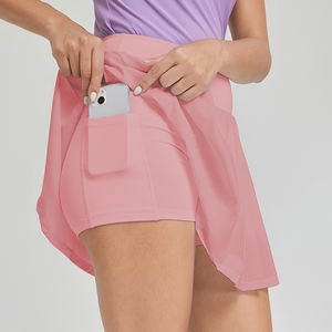 Rok Golf Wanita 2-Lapisan Bernapas untuk Santai, Tenis, dan Jogging dengan Kantong Ponsel - Product Image 1