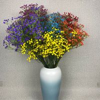 Bunga Baby Breath Plastik Lateks Biru EG-S168, Bunga Baby Breath Sutra Buatan Grosir